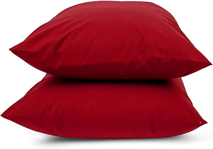 Cotton Pillowcase Cover 50 × 70 Cm - Dark Red