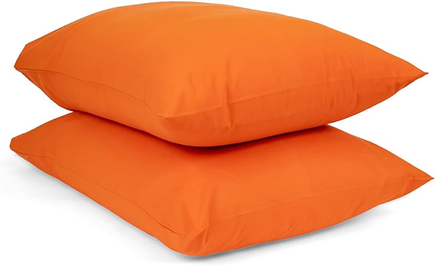 Cotton Pillowcase Cover 50 × 70 Cm - Orange