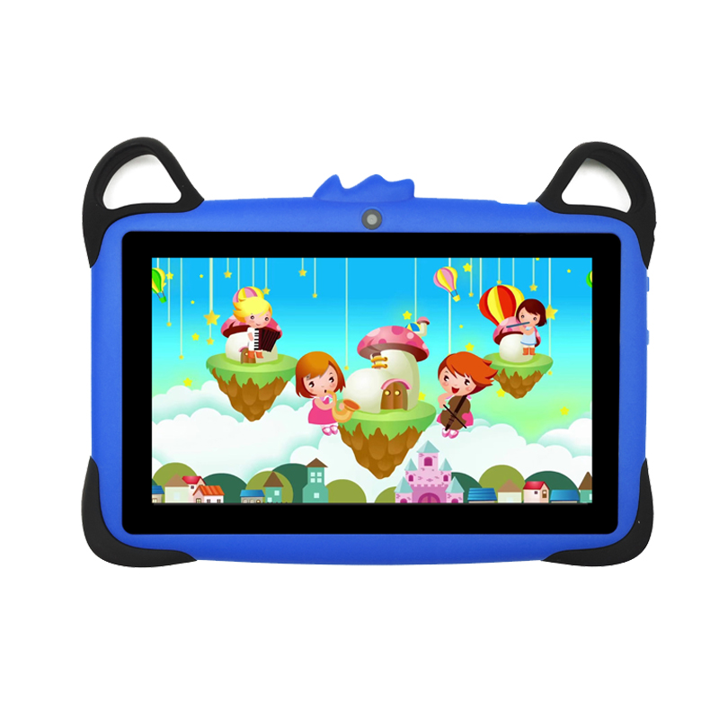 WinTouch Educational and Entertainment Tablet Shockproof Bluetooth Wi-Fi 7 inches 1/8 GB Atari Game Gifts + Screen+ Cover - Blue