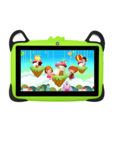 WinTouch Educational and Entertainment Tablet Shockproof Bluetooth Wi-Fi 7 inches 1/8 GB Atari Game Gifts + Screen+ Cover - Green
