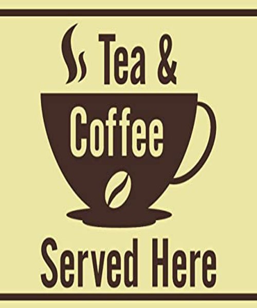 A sign for the coffee corner