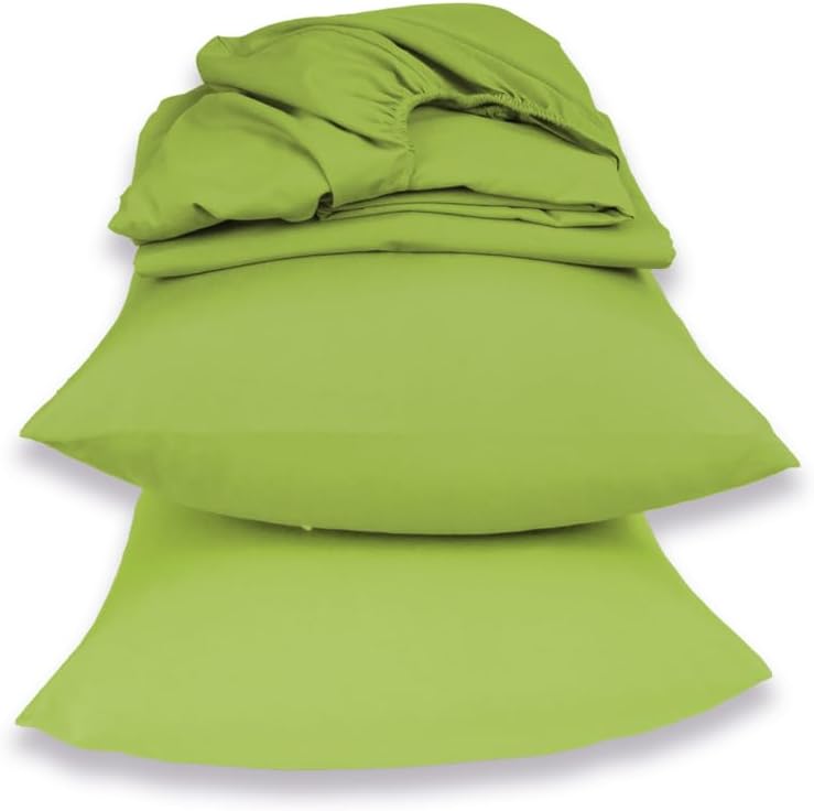 Cotton Pillowcase Cover Set 2 Pieces 50 × 70 Cm - Phosphoric Green