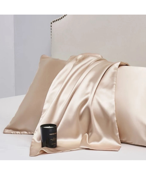 Satin Pillowcase Cover Set 2 Pieces 50 × 70 Cm - Gold