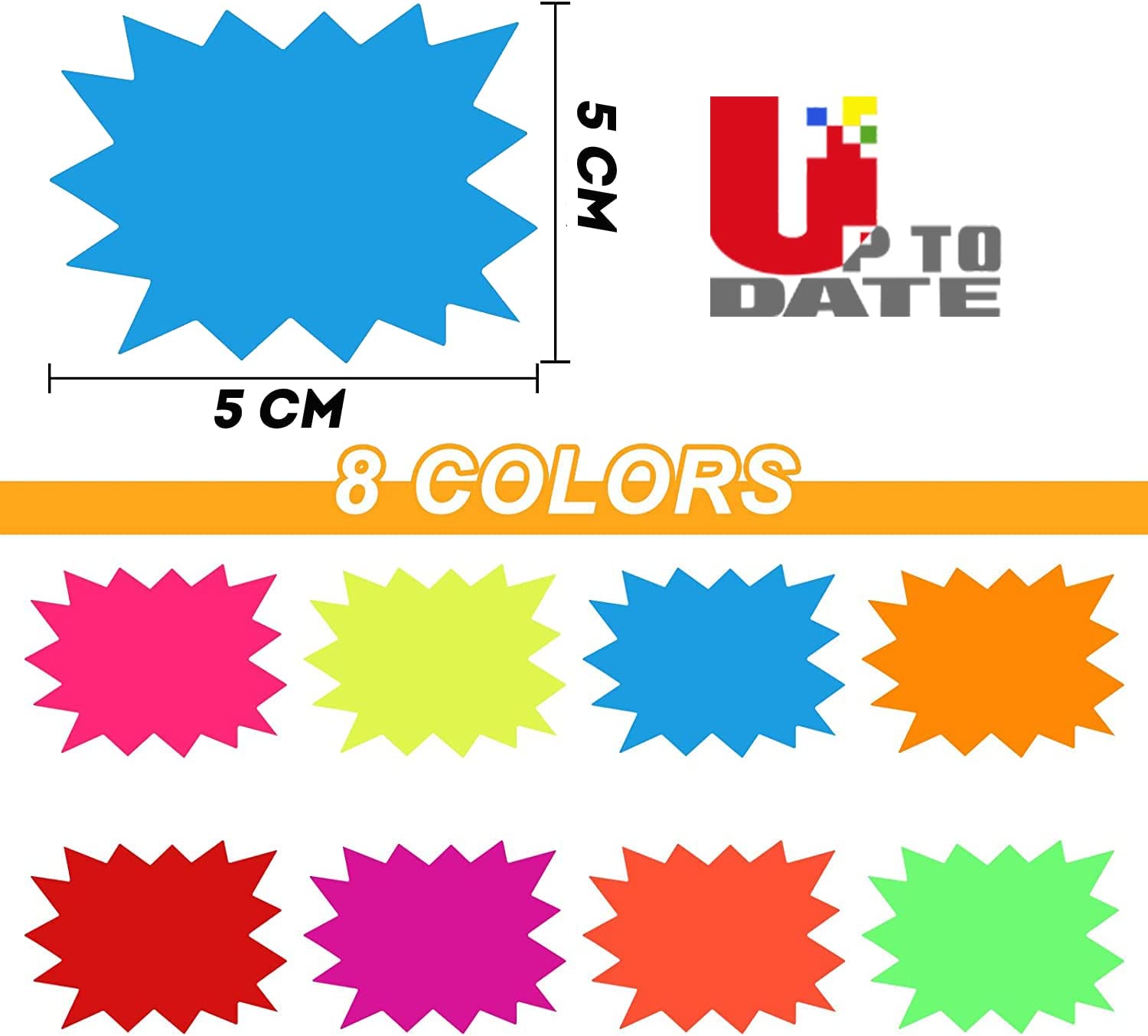 Merchandise pricing sticker for stores - Multicolor