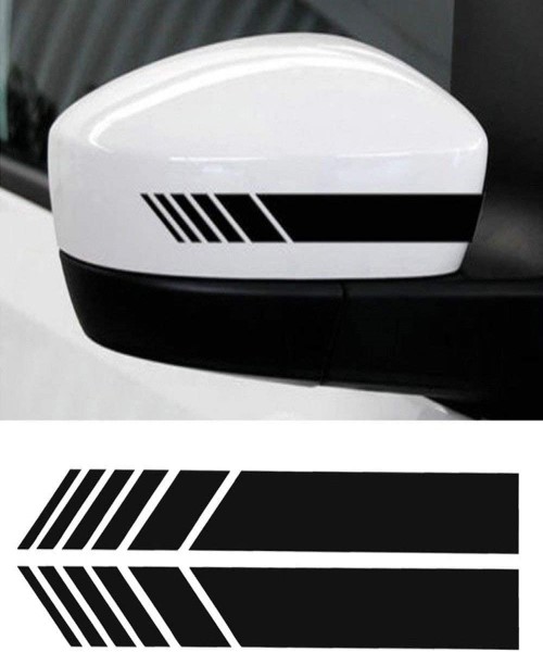 Vinyl car adhesive sticker for the car side mirror - Black