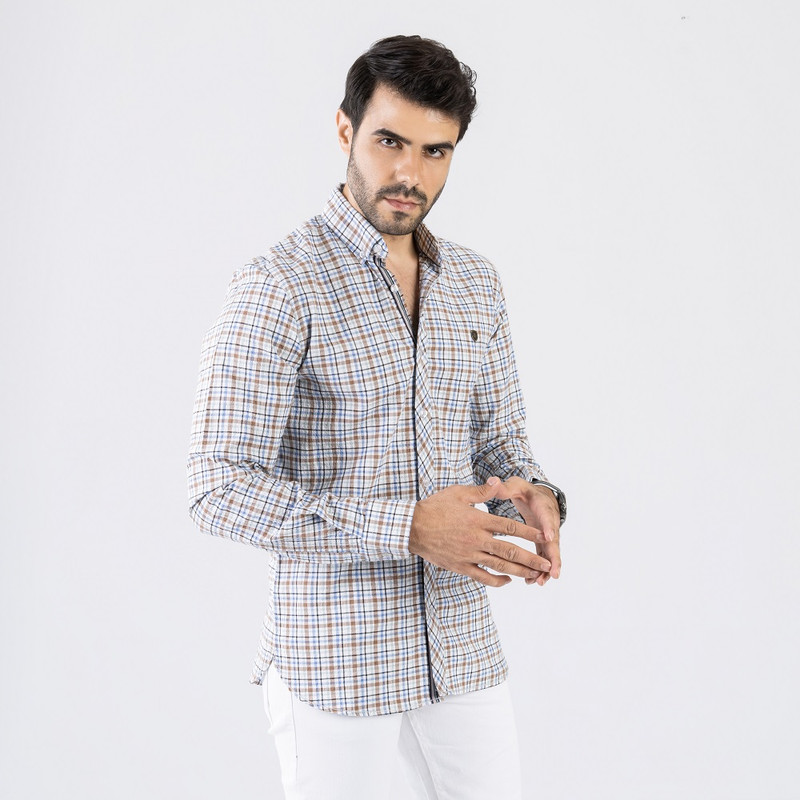 CLEVER Cotton Shirt Full Sleeve For Men - Genzary