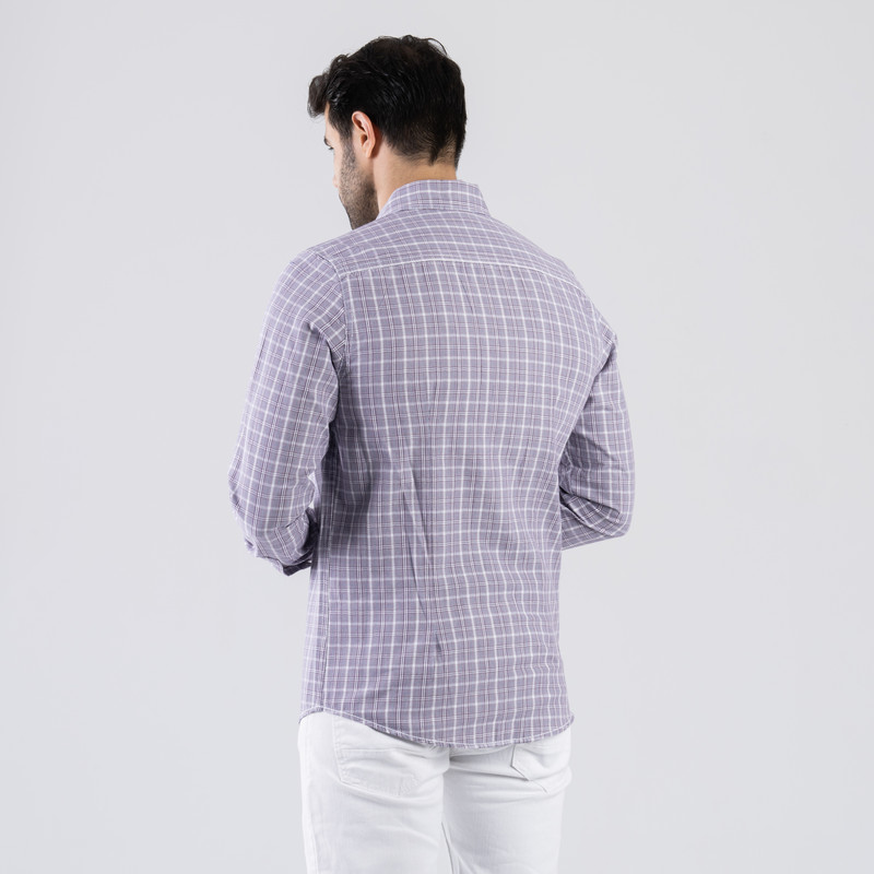 CLEVER Cotton Shirt Full Sleeve For Men - mauve