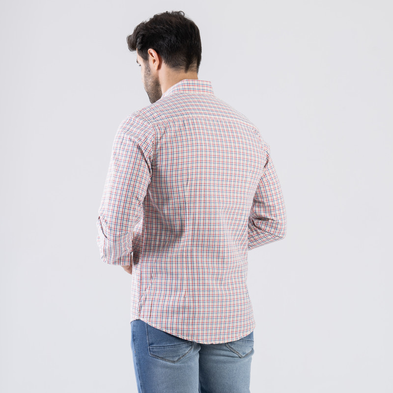 CLEVER Cotton Shirt Full Sleeve For Men - Beige