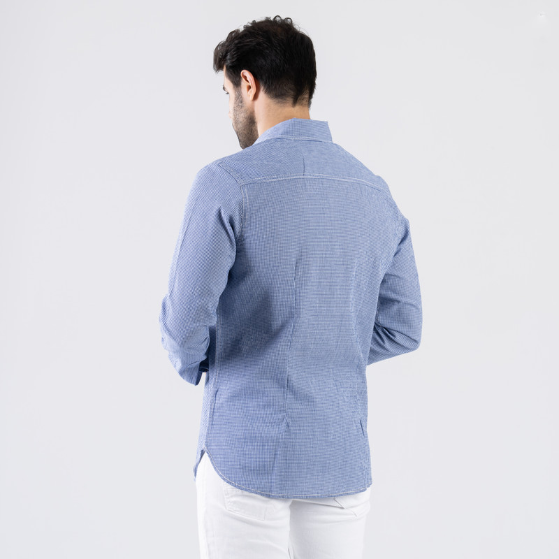 CLEVER Cotton Shirt Full Sleeve For Men - Blue