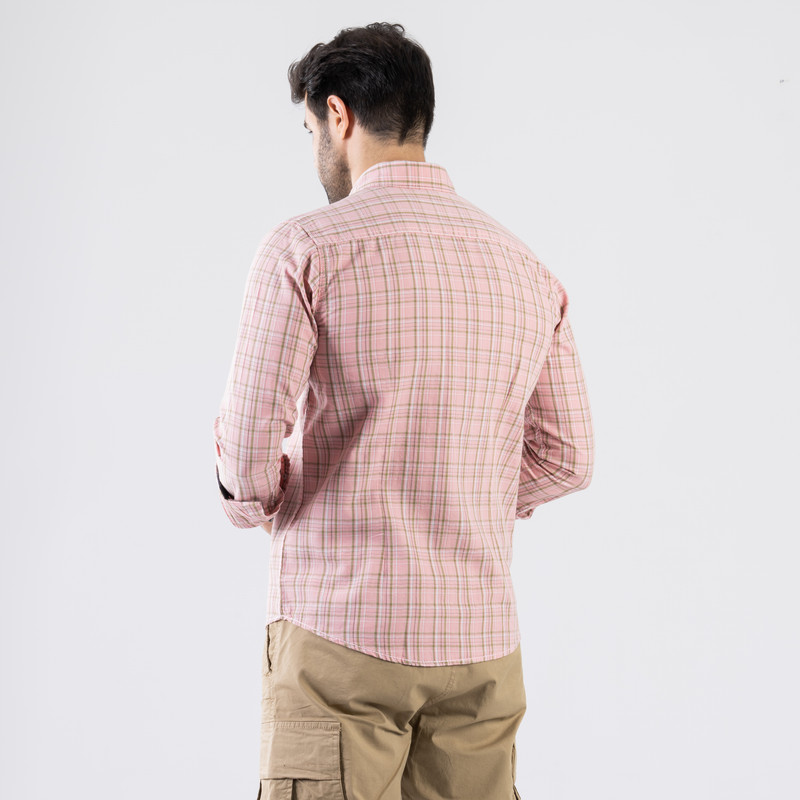 CLEVER Cotton Shirt Full Sleeve For Men - Pink