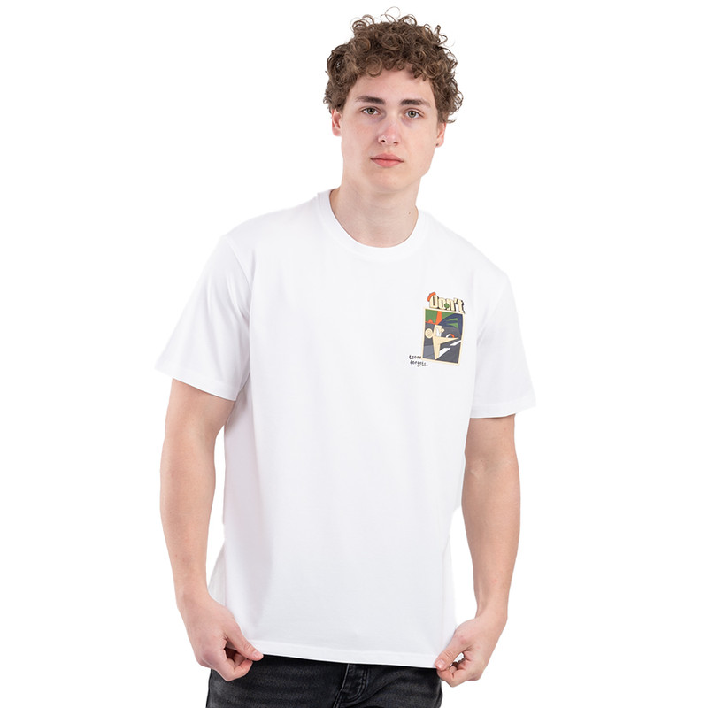 CLEVER Cotton T-Shirt Short Sleeve For Men - White