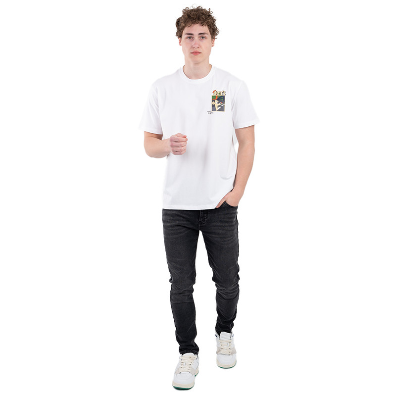 CLEVER Cotton T-Shirt Short Sleeve For Men - White