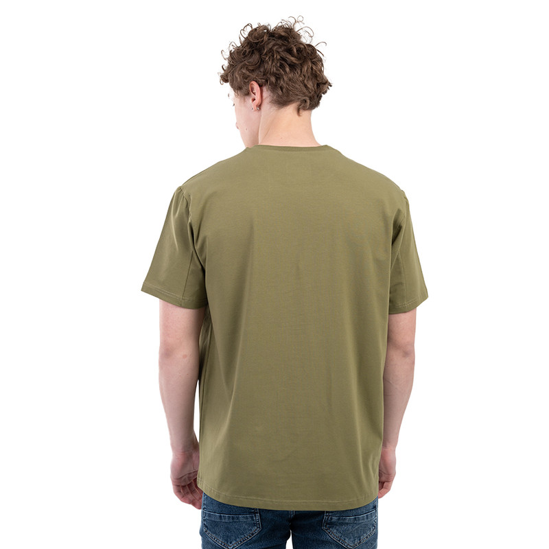 CLEVER Cotton T-Shirt Short Sleeve For Men - Olive