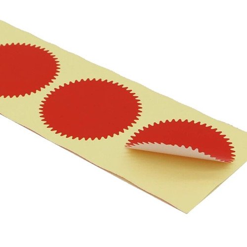 Thin adhesive stickers for certificates - 50 pieces