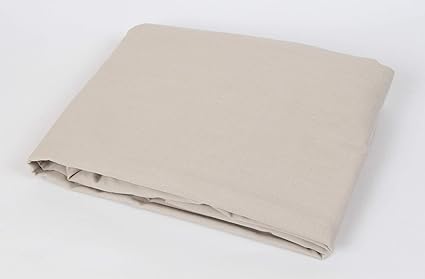 Cotton Solid Bed Sheet 90 Cm - Café