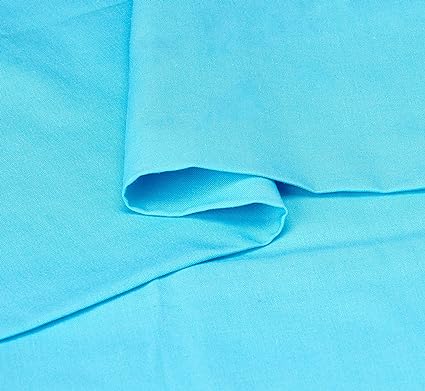 Cotton Solid Fitted Bed Sheet 100 Cm - Turquoise