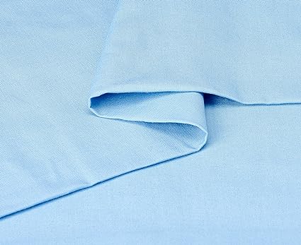 Cotton Solid Fitted Bed Sheet 140 Cm - Sky Blue