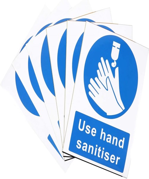 Guidance sticker, adhesive sticker for washing hands