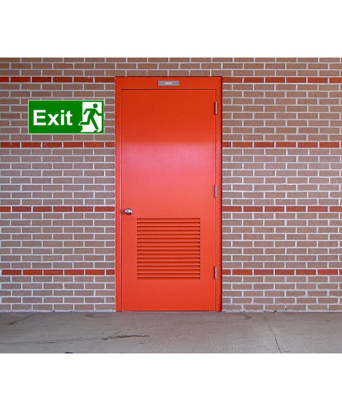 Directional sign Exit sign with right arrow