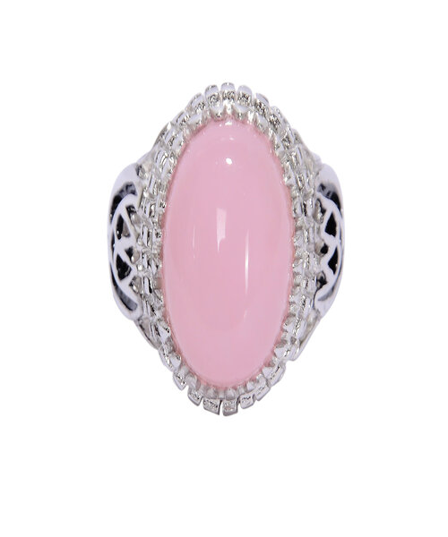 Silver Ring925 with Agate stone - Pink