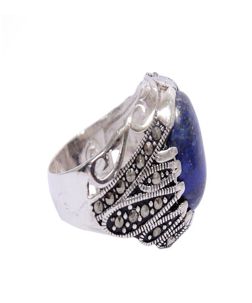 Silver Ring 925 with lapis stone - Blue
