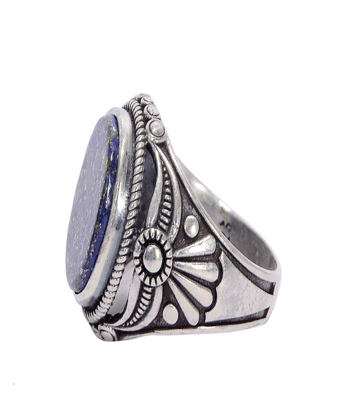 Silver Ring 925 with wearing stone - Black
