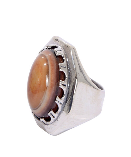Silver Ring 925 with Soleimani stone - Brown