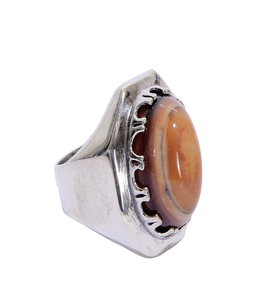 Silver Ring 925 with Soleimani stone - Brown