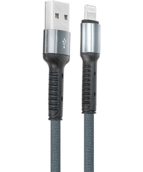 LDNIO ls63 mobile phone cables 2.4 a fast charging lightning usb cable 1m - Grey