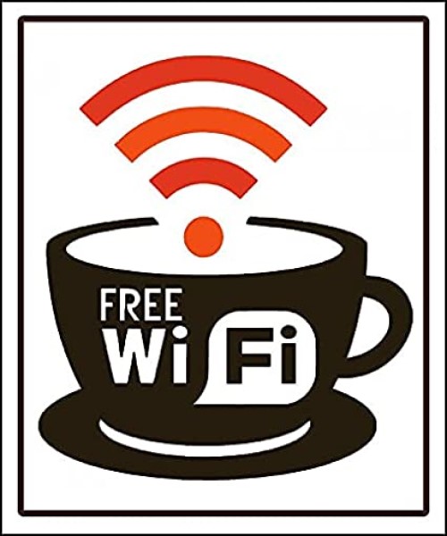 Guidance sign free wi fi - 15 × 15 cm