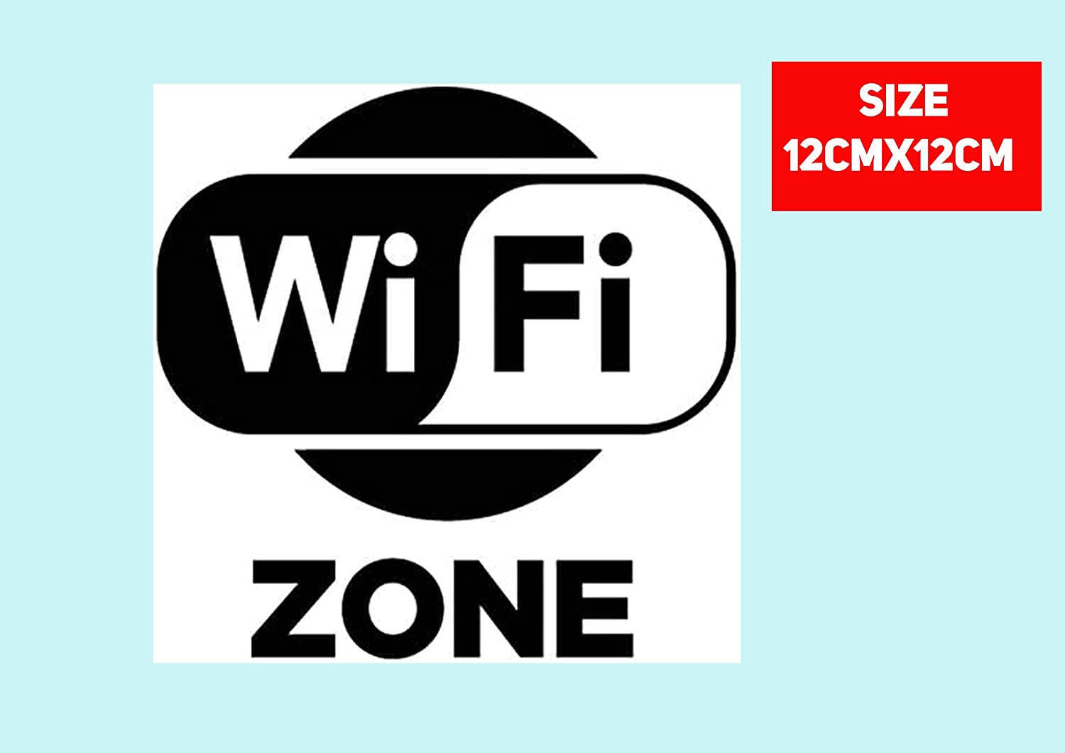 Guidance sign wifi zone -  12 × 12 cm