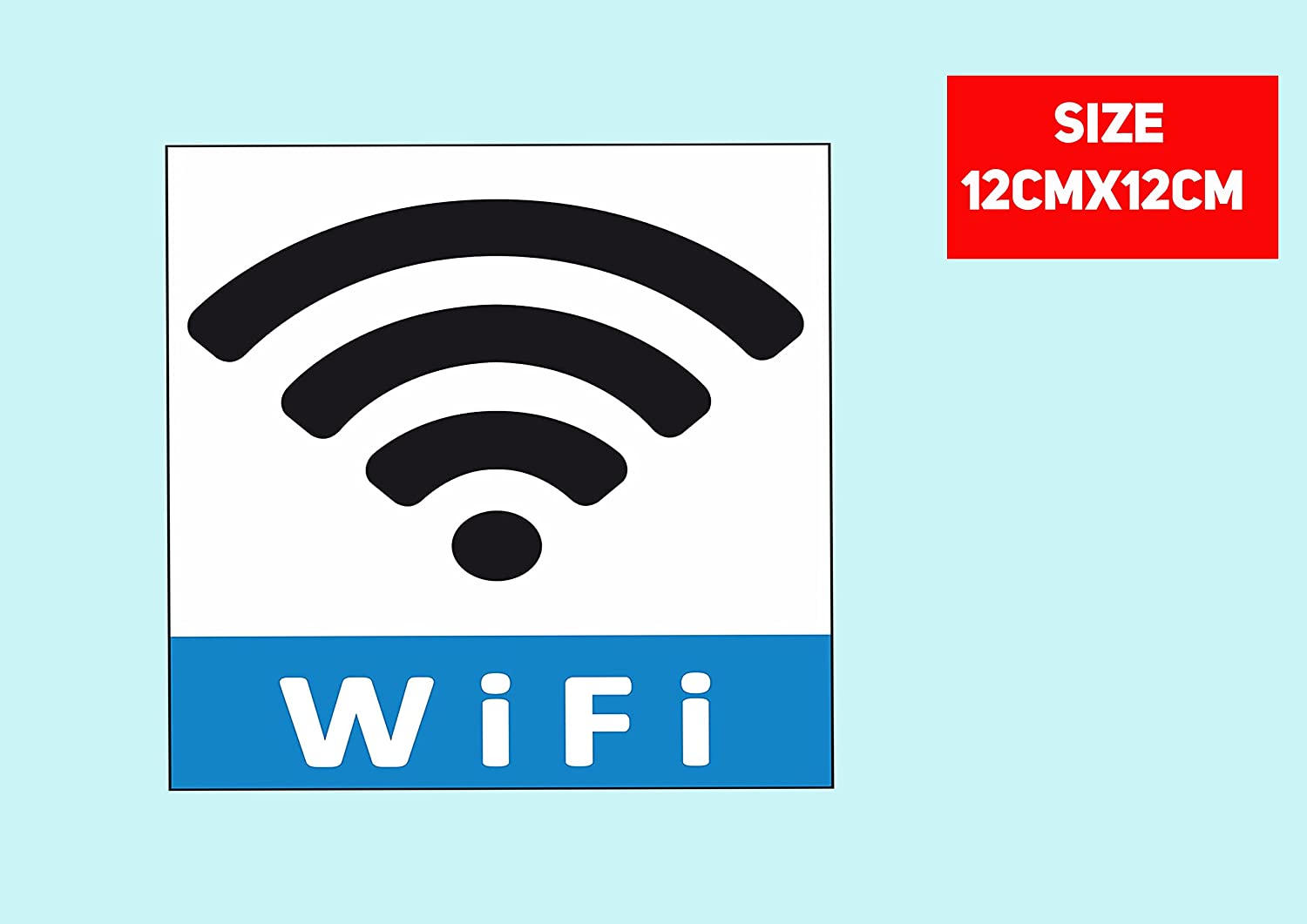 Guidance sign wi fi - 12 × 10 cm