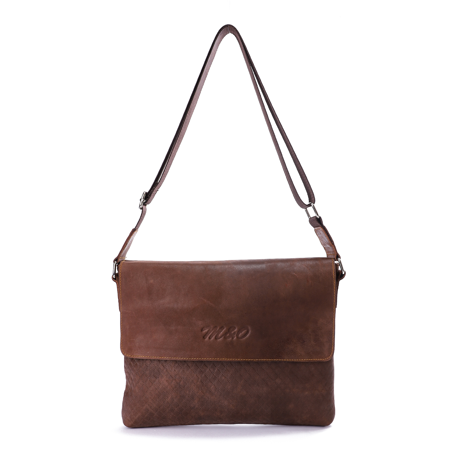 M&O Flap Leather Crossbody Bag - Havan