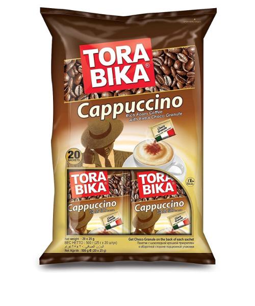 TORA BIKA CAPPUCCINO RICH FOAM CHOCO GRANULE 20X25G‏