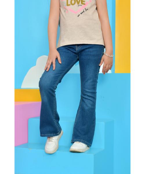 Charleston Jeans Solid For Girls - Light Blue