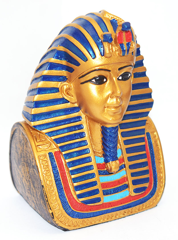 immatgar pharaonic Egyptian Tutankhamun mask Statue Egyptian souvenirs gifts - Inspired Gift from Egypt ( Multi color - 11 CM )