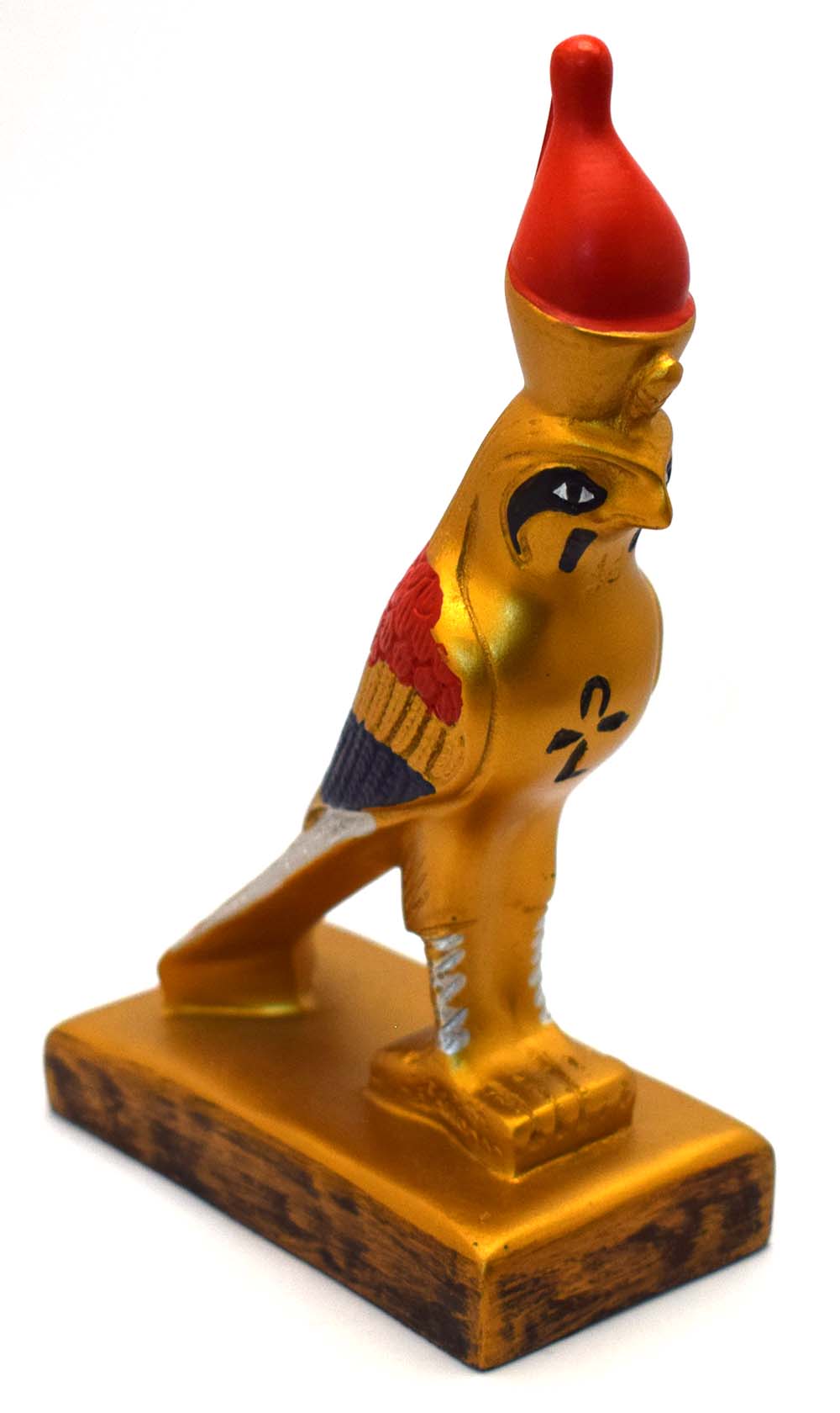 immatgar pharaonic Egyptian Horus Statue Egyptian souvenirs gifts - Inspired Gift from Egypt ( Multi color - 14 Cm )