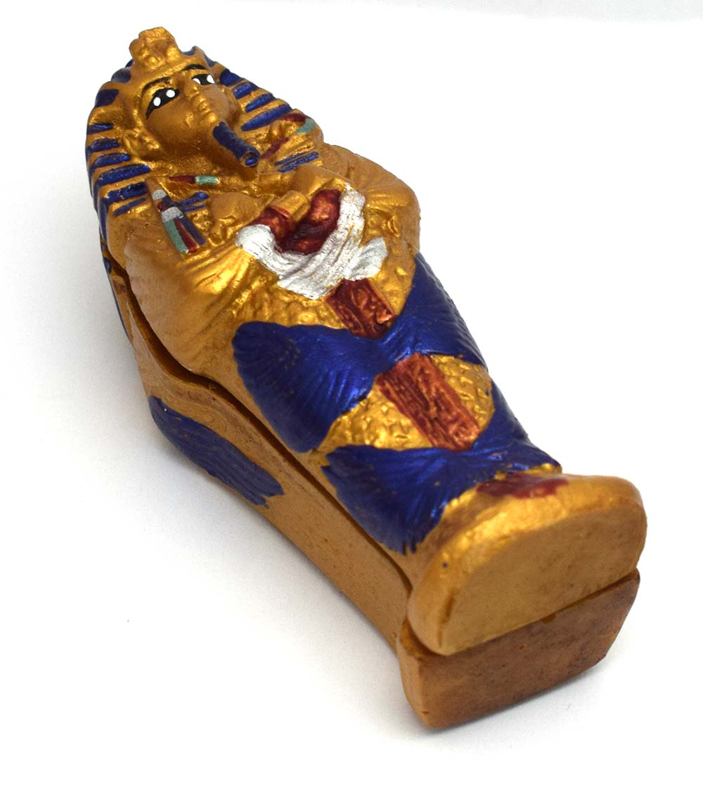 immatgar pharaonic Egyptian Mummy coffin  Statue Egyptian souvenirs gifts Inspired Gift from Egypt ( Multi color 7 - 10 CM )