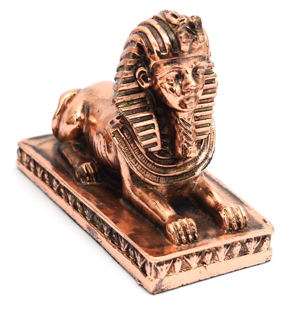 immatgar pharaonic Egyptian sphinx Statue Egyptian souvenirs gifts - Inspired Gift from Egypt ( Copper 2 - 10 CM Long )