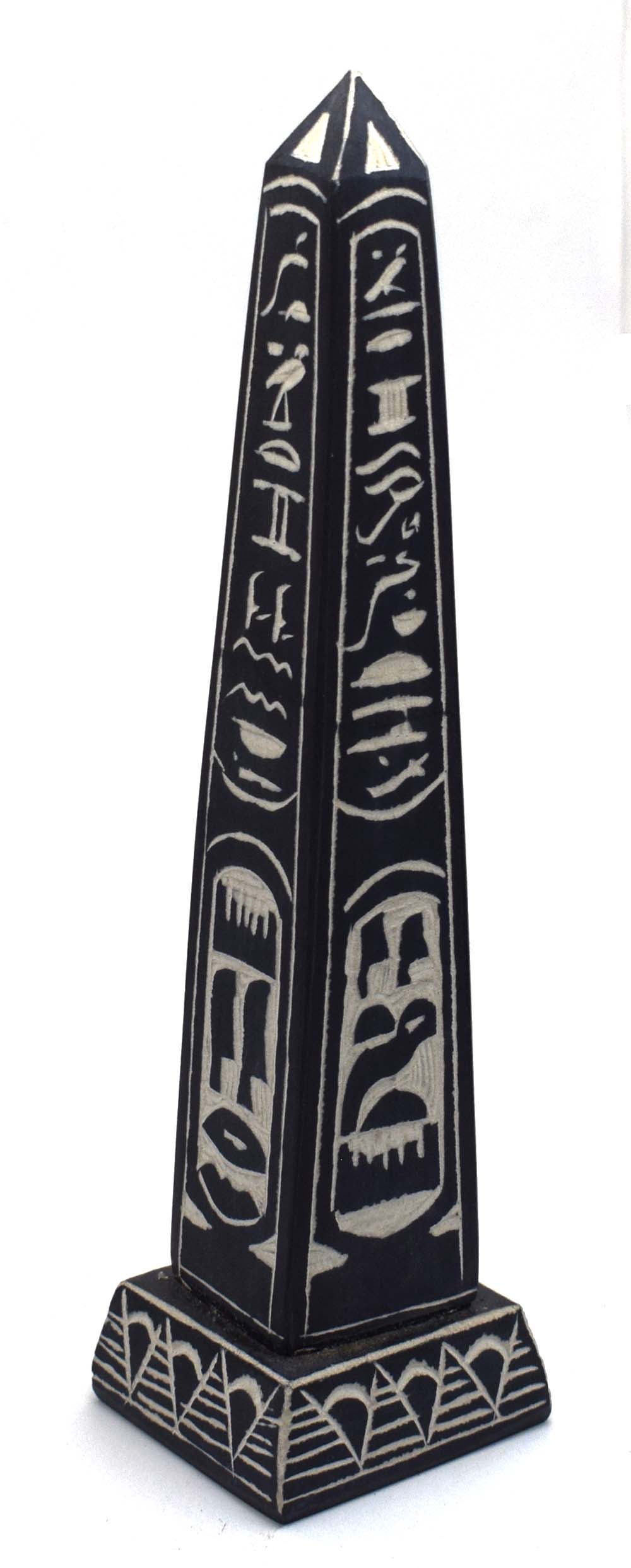 immatgar pharaonic Egyptian Obelisk Egyptian souvenirs gifts Inspired Gift from Egypt ( Black - 20 CM Long )