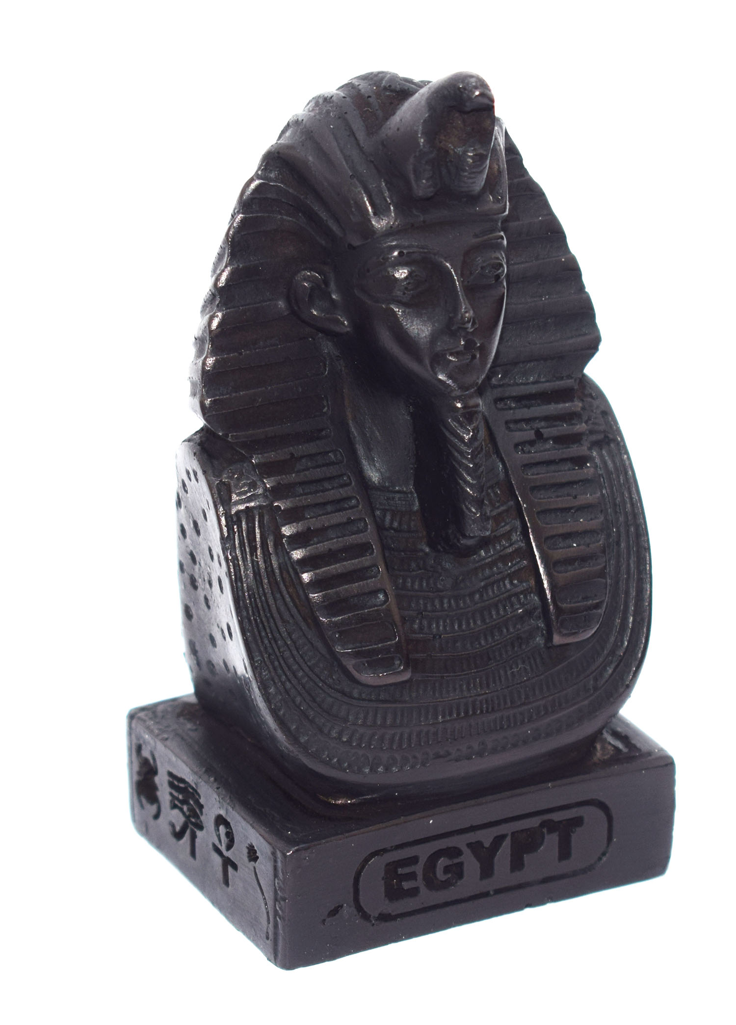immatgar pharaonic Egyptian King Tutankhamun Statue Egyptian souvenirs gifts  for Women Girls and mother ( Black - 9.5 CM long )