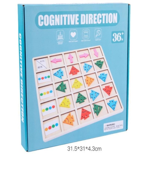 Cognitive trends panel Game - 50 wooden pieces