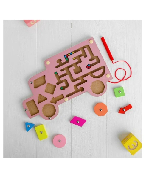 Car magnet maze with matching Game