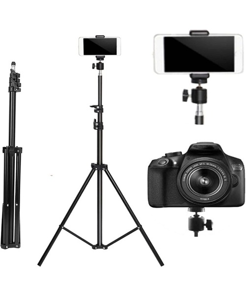 Tripod Extendable Photography with 360 Rotation Perfect for Cameras Ring Lights and Mobile Phones