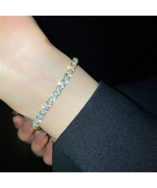 Tennis Bracelet Shape For Women - Silver