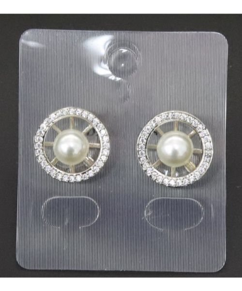 3 Diamonds 77 Balls And Buttons Earring For Girls - Silver